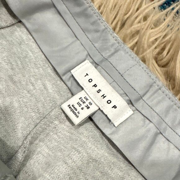 New Topshop jersey twill flare pant in Gray Size 6 - Picture 3 of 5